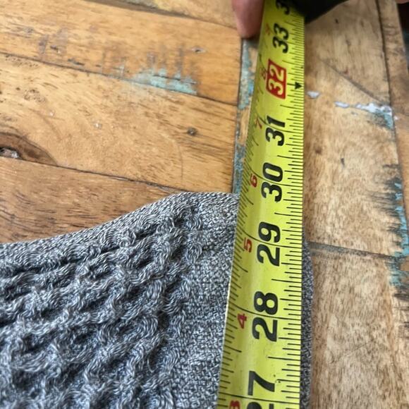 Nutrl Home Bath Towel 56 x 29" Gray Waffle Weave 100% Supima Cotton Loops - Picture 8 of 8